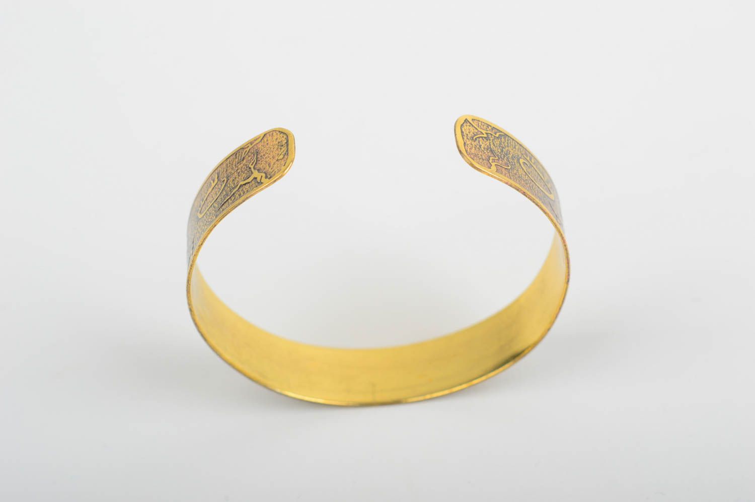 Handmade designer stylish bracelet unusual brass accessory wrist jewelry photo 4