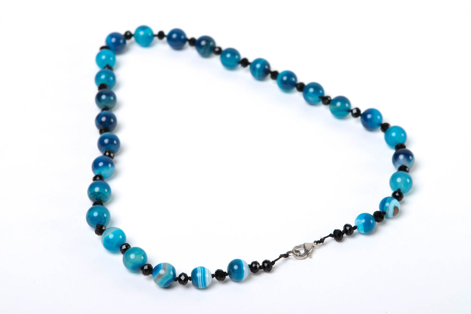 Handmade Perlen Schmuck Frauen Halskette Geschenk für Frauen mit Natursteinen foto 4