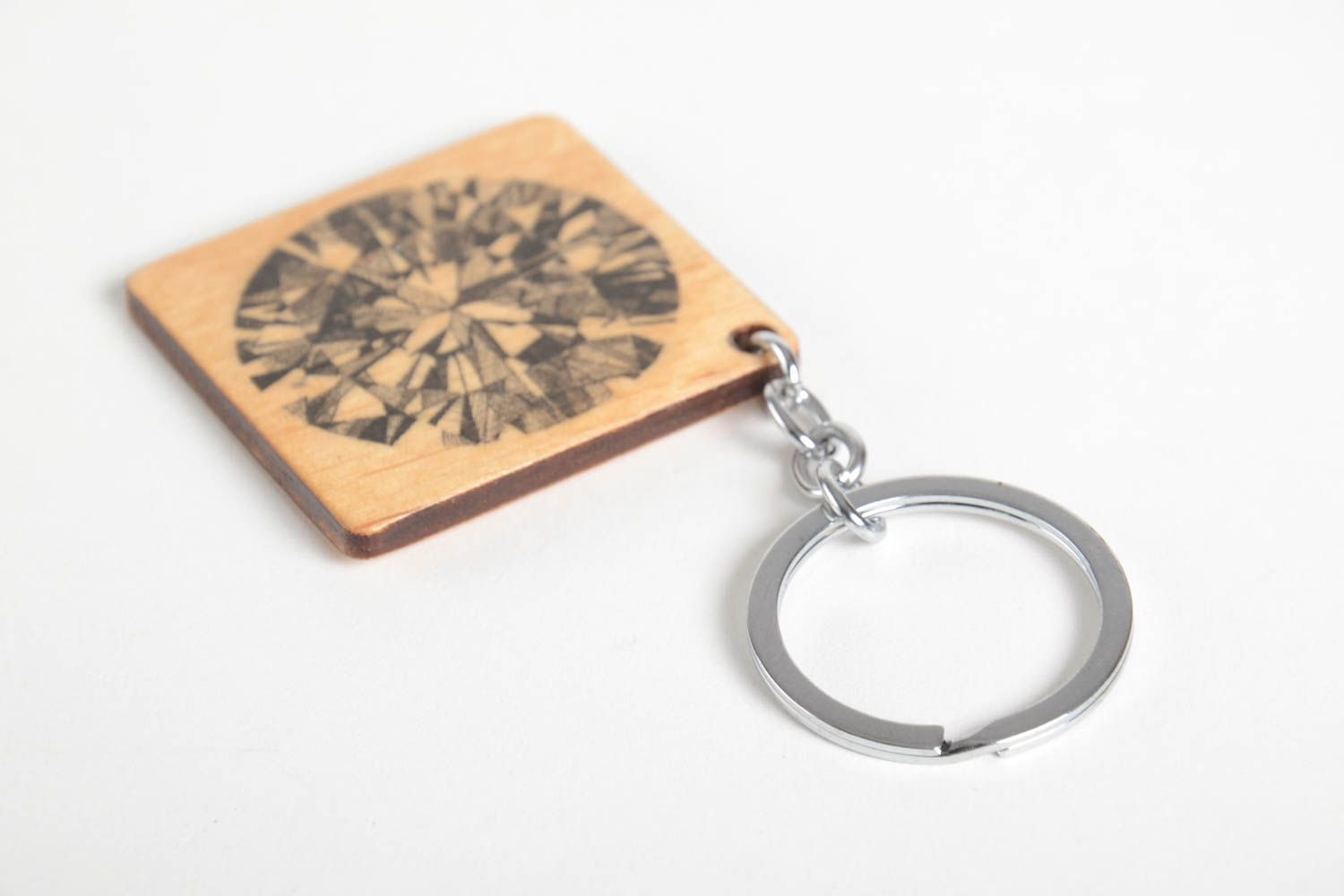 Porta llaves de madera hecho a mano llavero personalizado regalo original foto 4