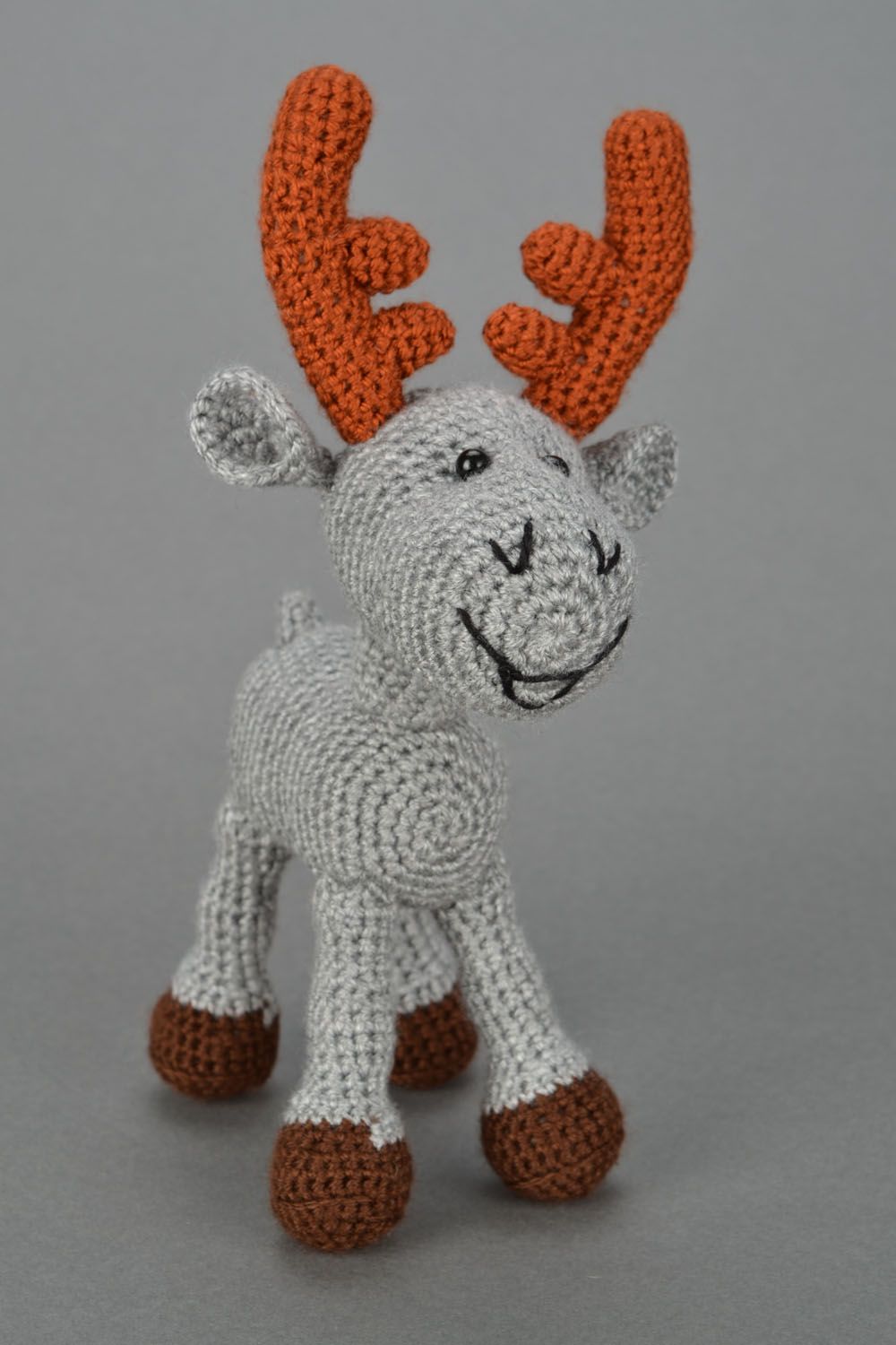Soft crochet toy Elk photo 1