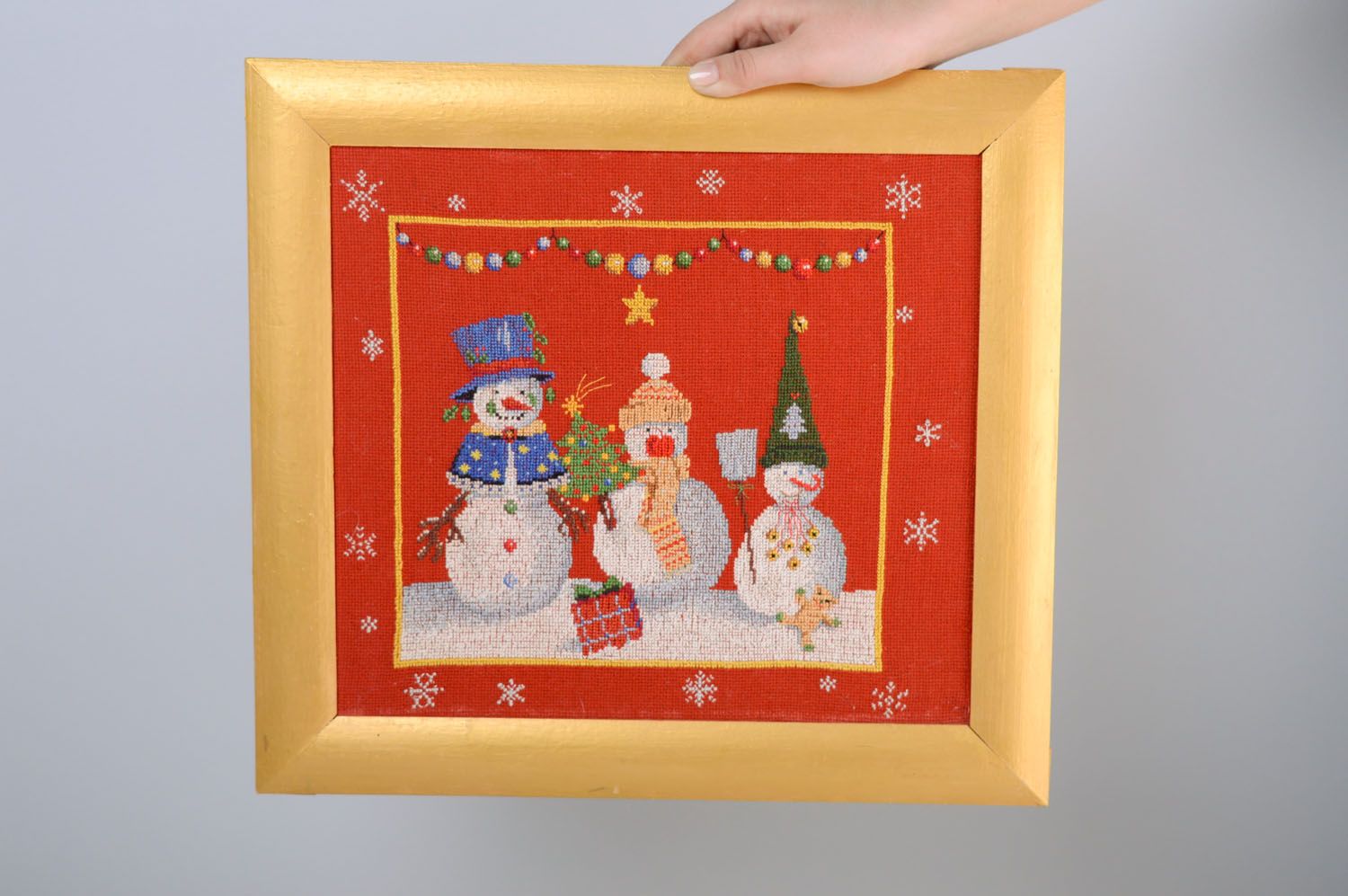 Embroidered picture Christmas photo 5