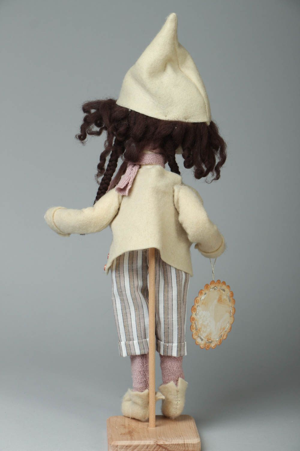 Авторская кукла с часами фото 2