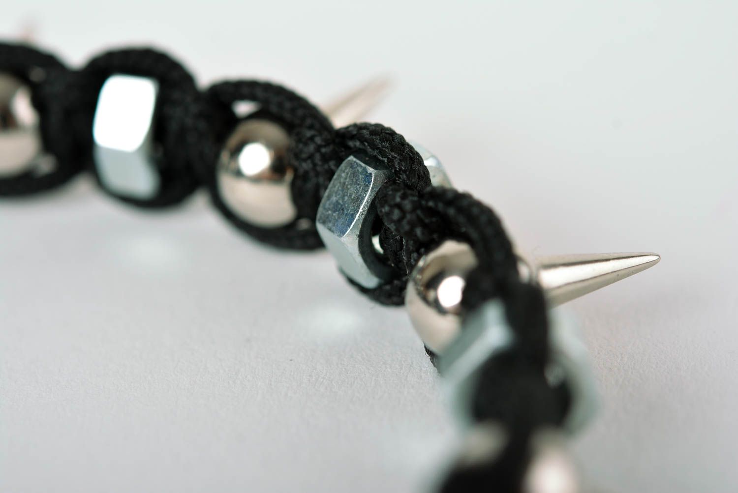 Stylish handmade woven cord bracelet unusual womens bracelet gifts for her photo 3