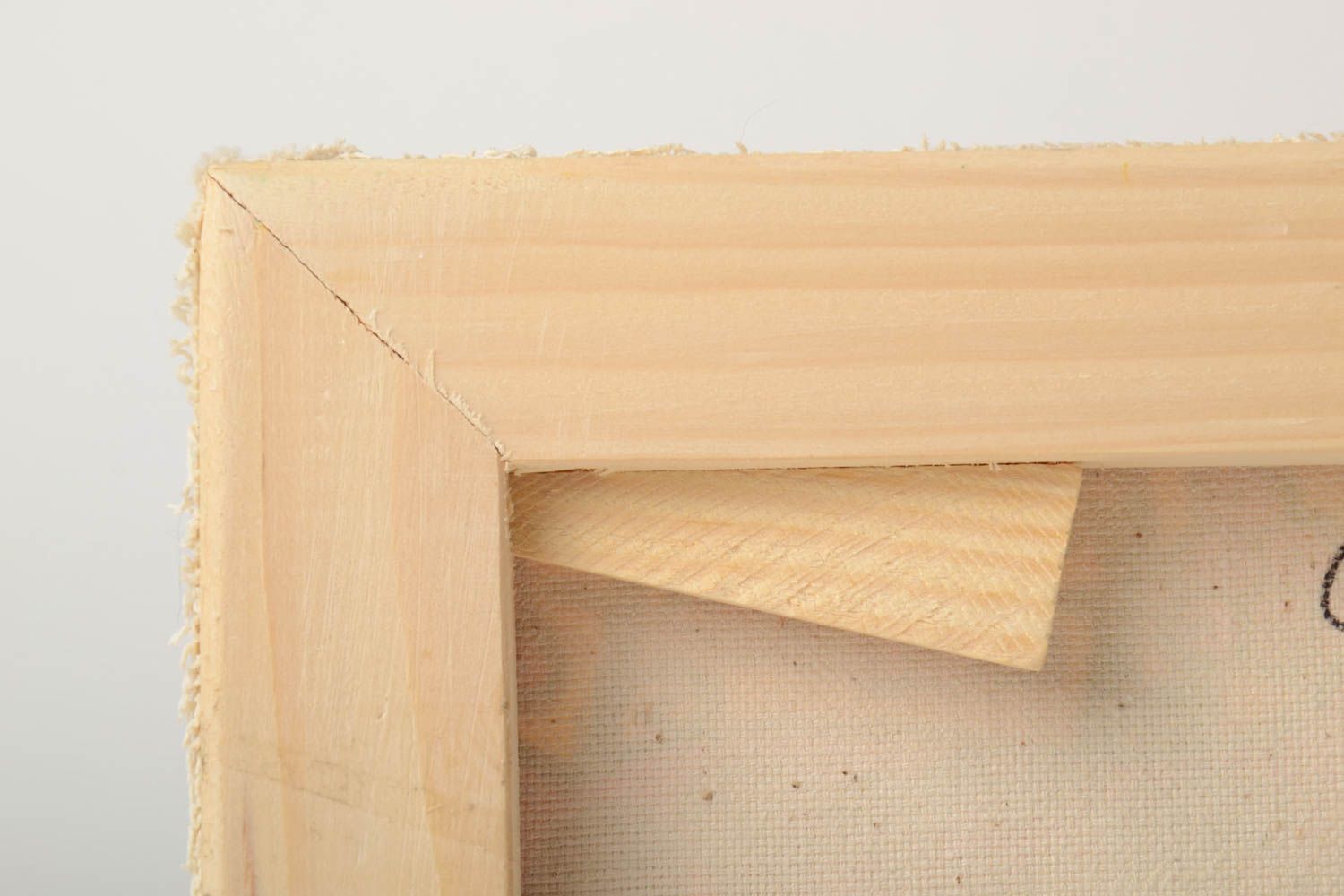 Cuadro étnico pintado al óleo sobre el lienzo artesanal moderno pequeño  foto 5