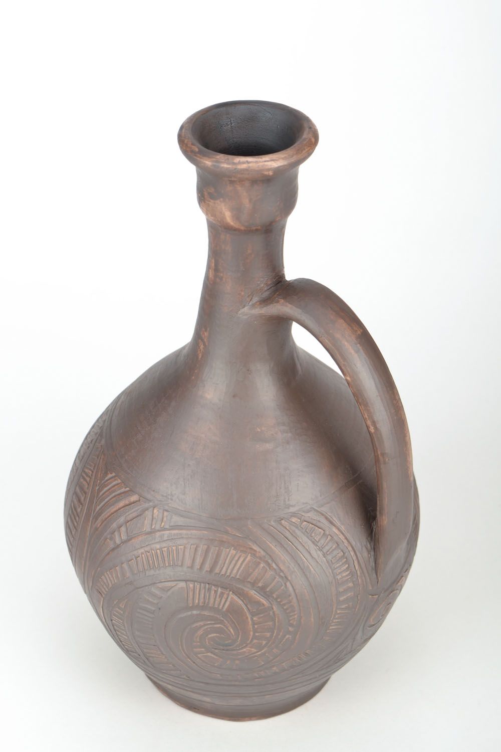 60 oz Greek Roman-style wine carafe in brown color with handle 2,4 lb photo 5