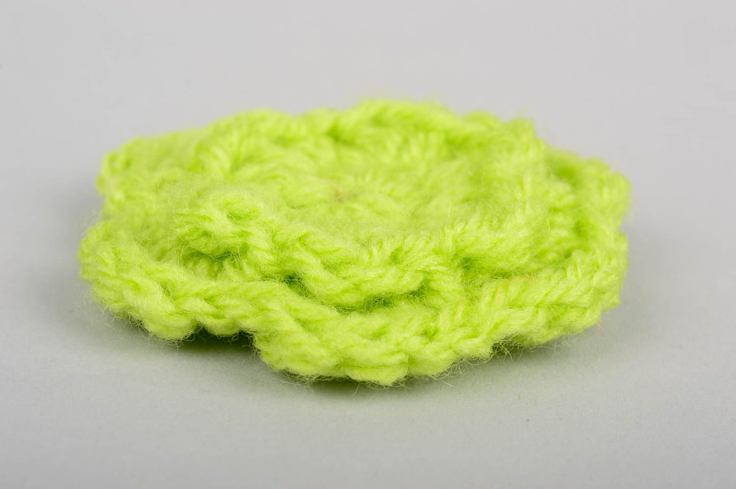 Beautiful handmade crochet flower barrette hair clip elegant hair gifts for kids photo 3