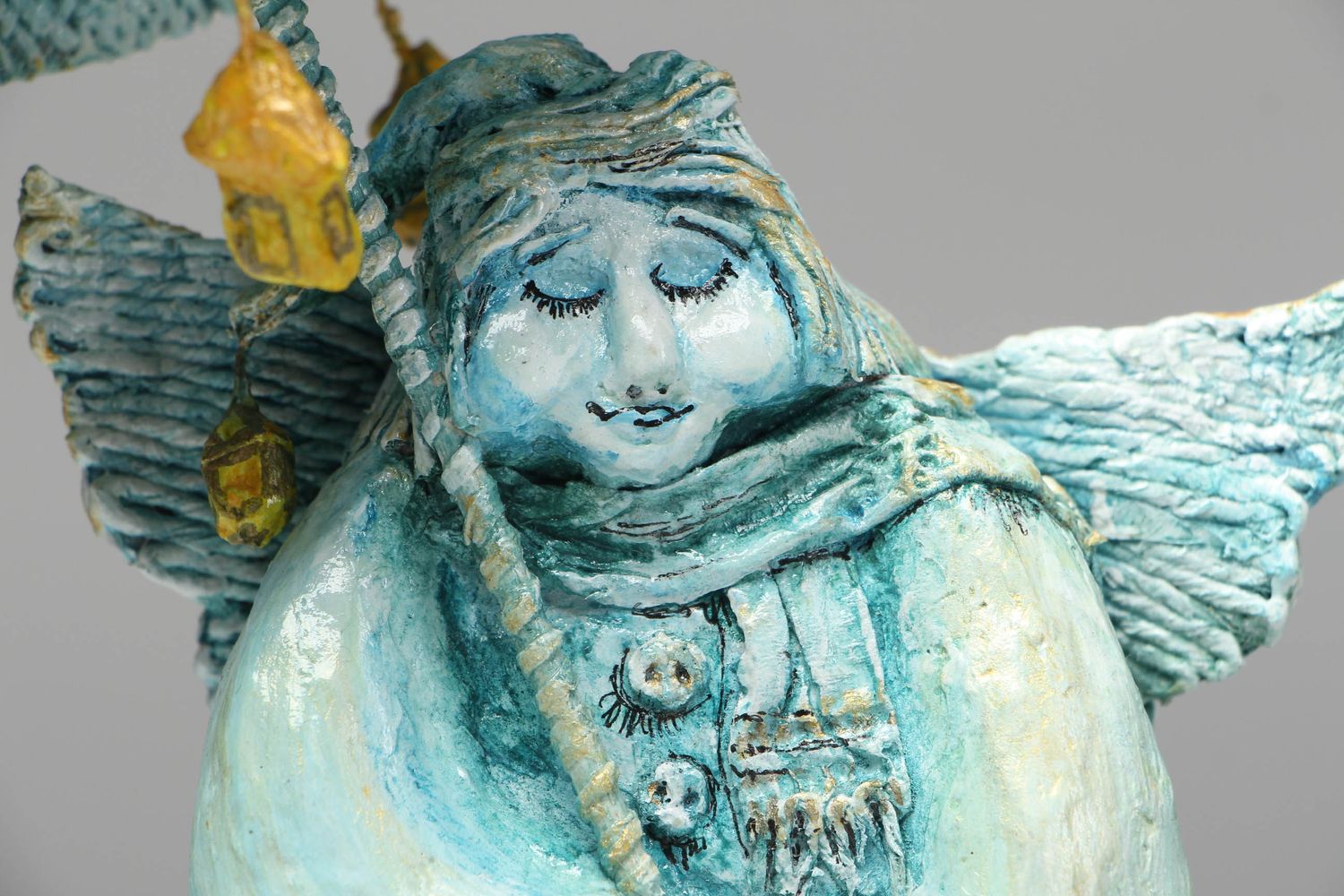 Статуэтка из папье-маше Ангел снов  фото 2