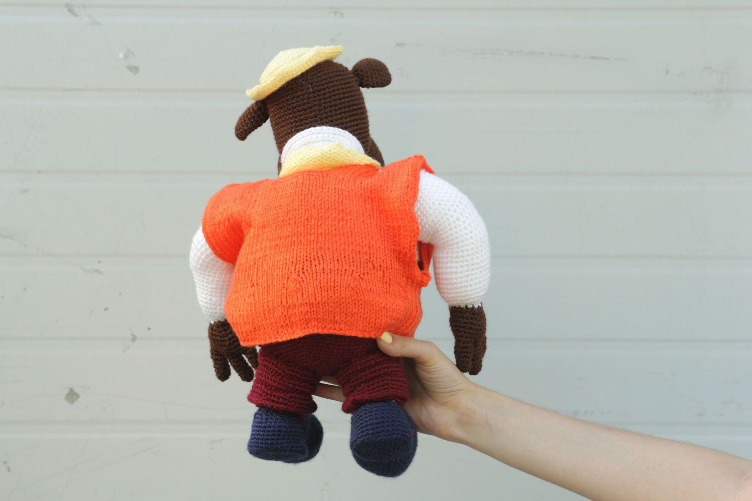 Soft knitted toy Hippopotamus photo 2