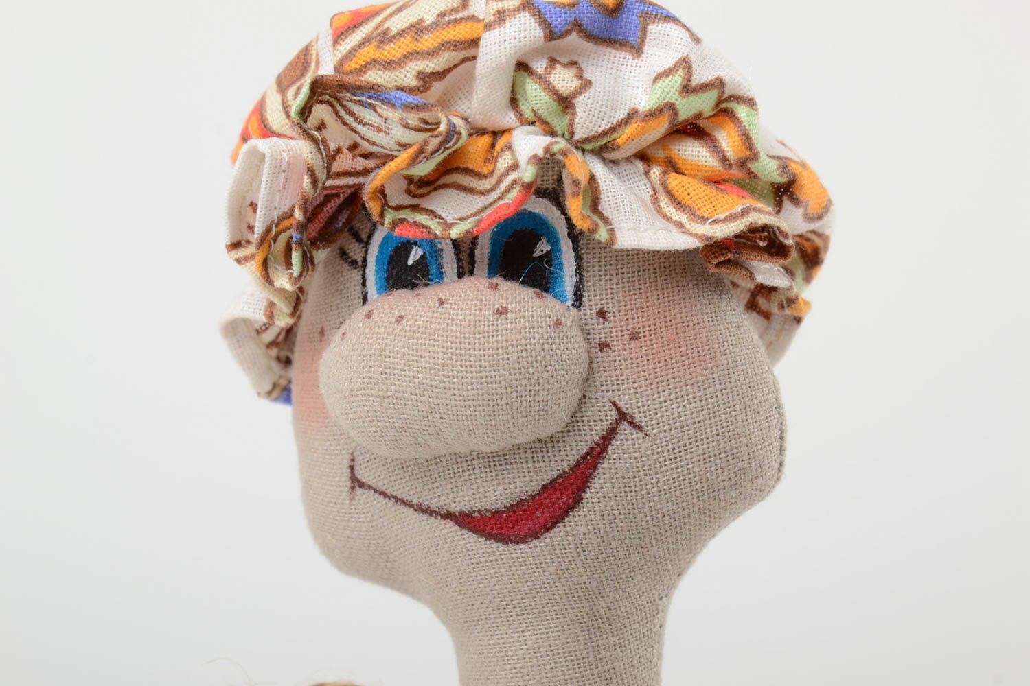 Muñeco de peluche hecho a mano original de tela para niños decorativo estiloso foto 4
