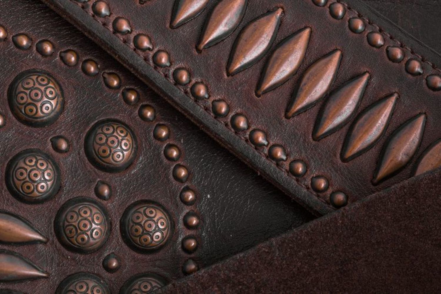 Handmade designer's leather bag photo 6