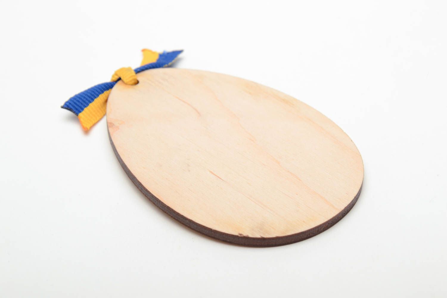 Handmade plywood craft blank in the shape of egg photo 3