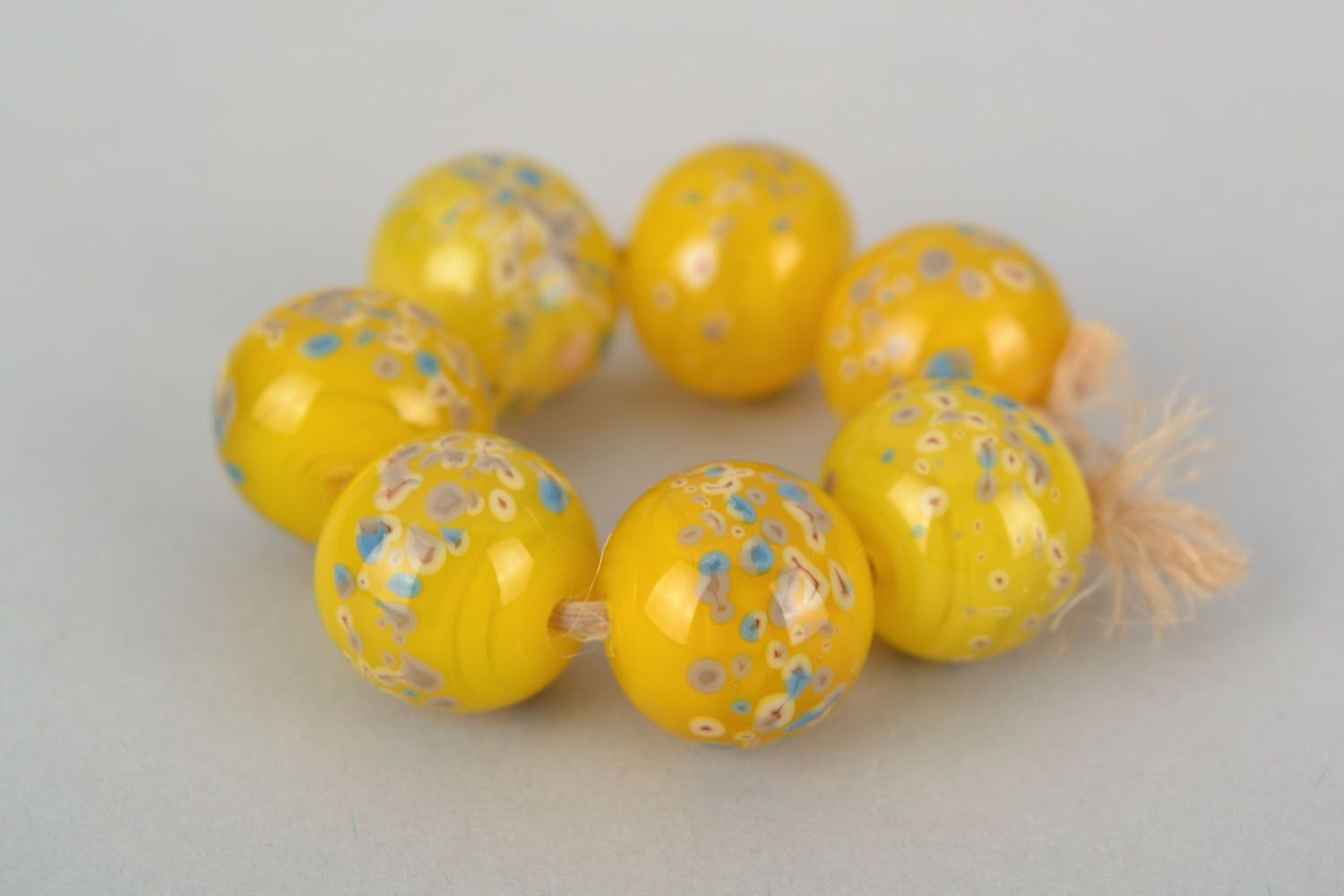Set of glass beads Summer Drops photo 3
