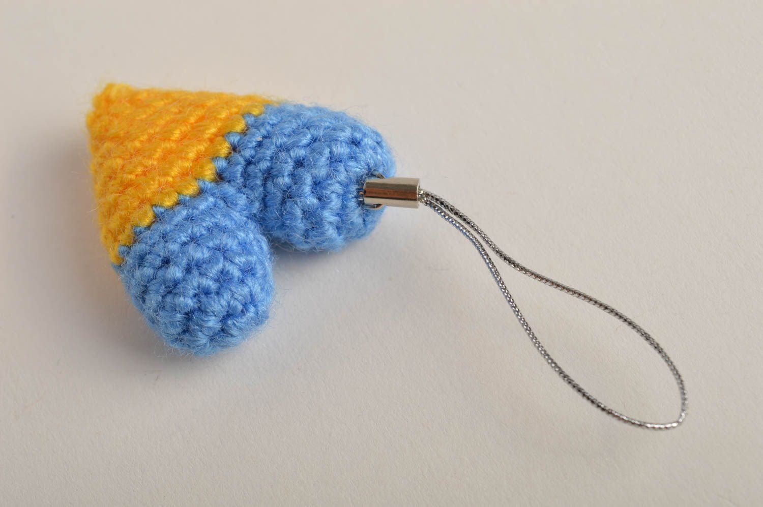 Handmade keychain crocheted keychain design trinket pendant for key unusual gift photo 4