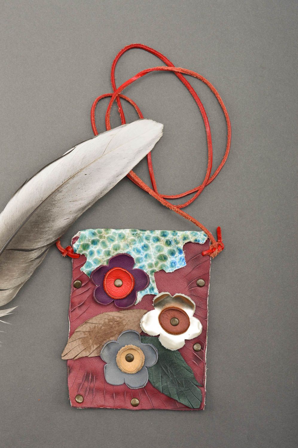 Handmade Handy Tasche individuelle Handyhülle Cover für Handy aus Leder foto 1