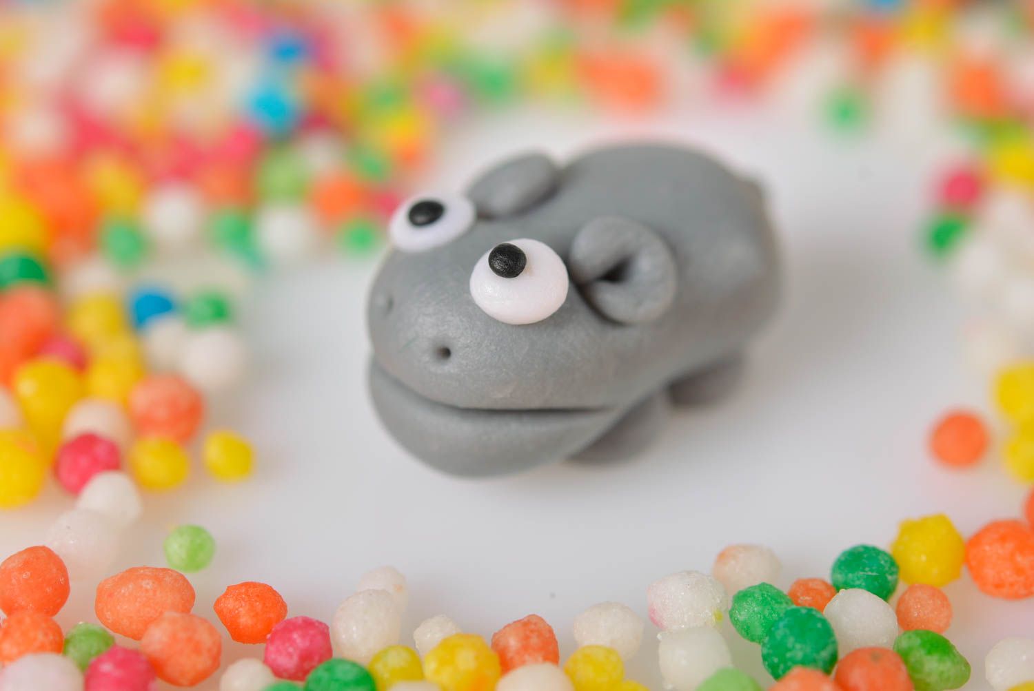 Handmade Polymer Clay Figur Deko Tier kleines Spielzeug für Haus Dekor foto 1