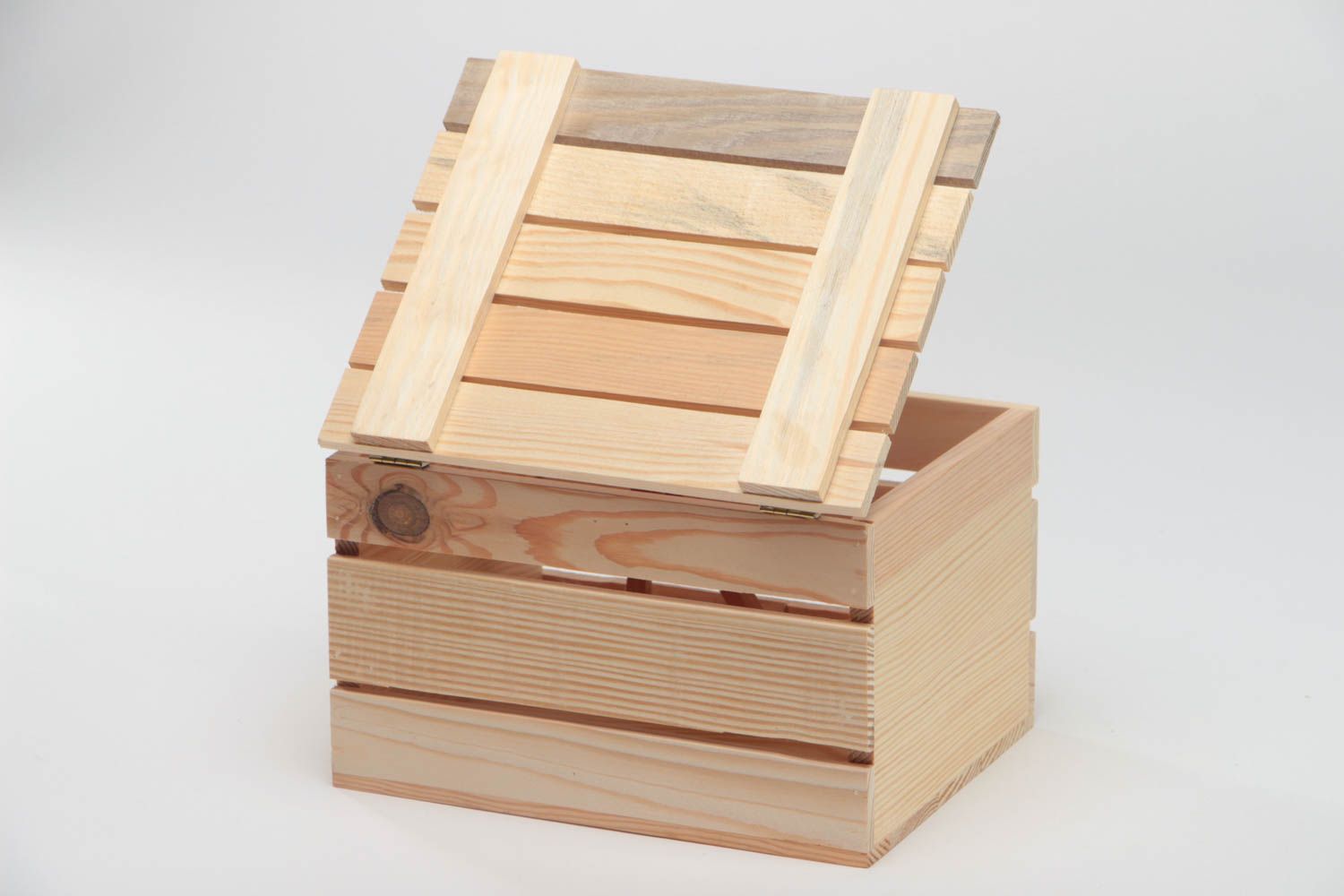 Caja de contrachapado pieza para manualidades hecha a mano para decoupage foto 2