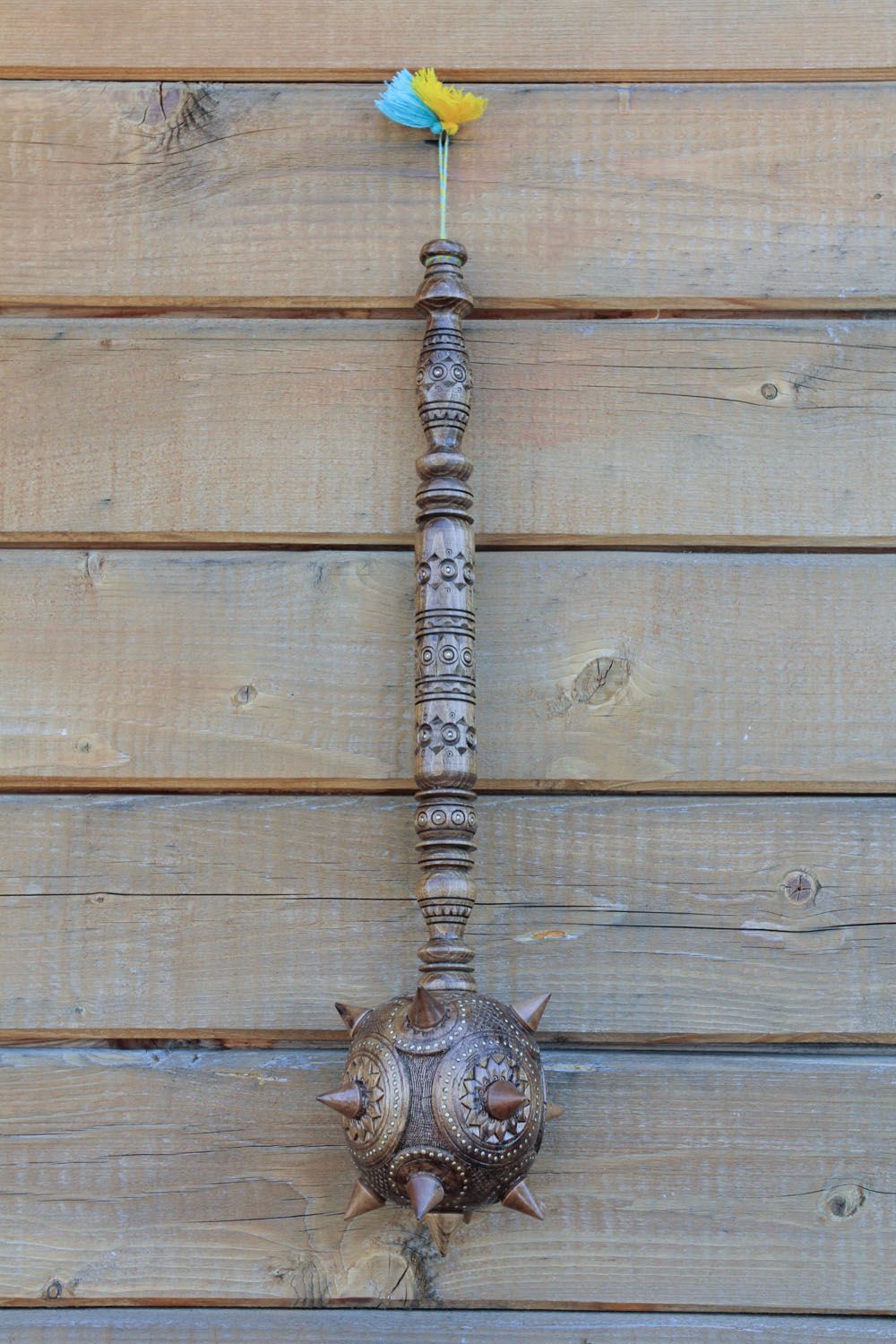 Large carved mace photo 4