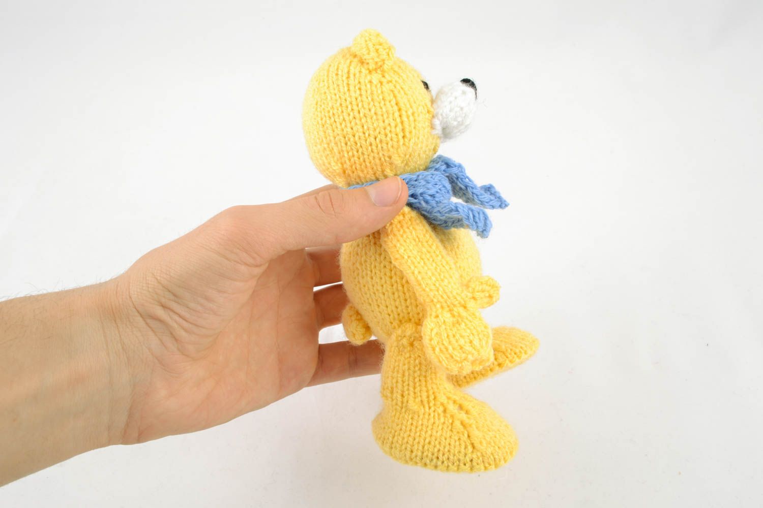 Soft crochet toy Bear with Scarf photo 4