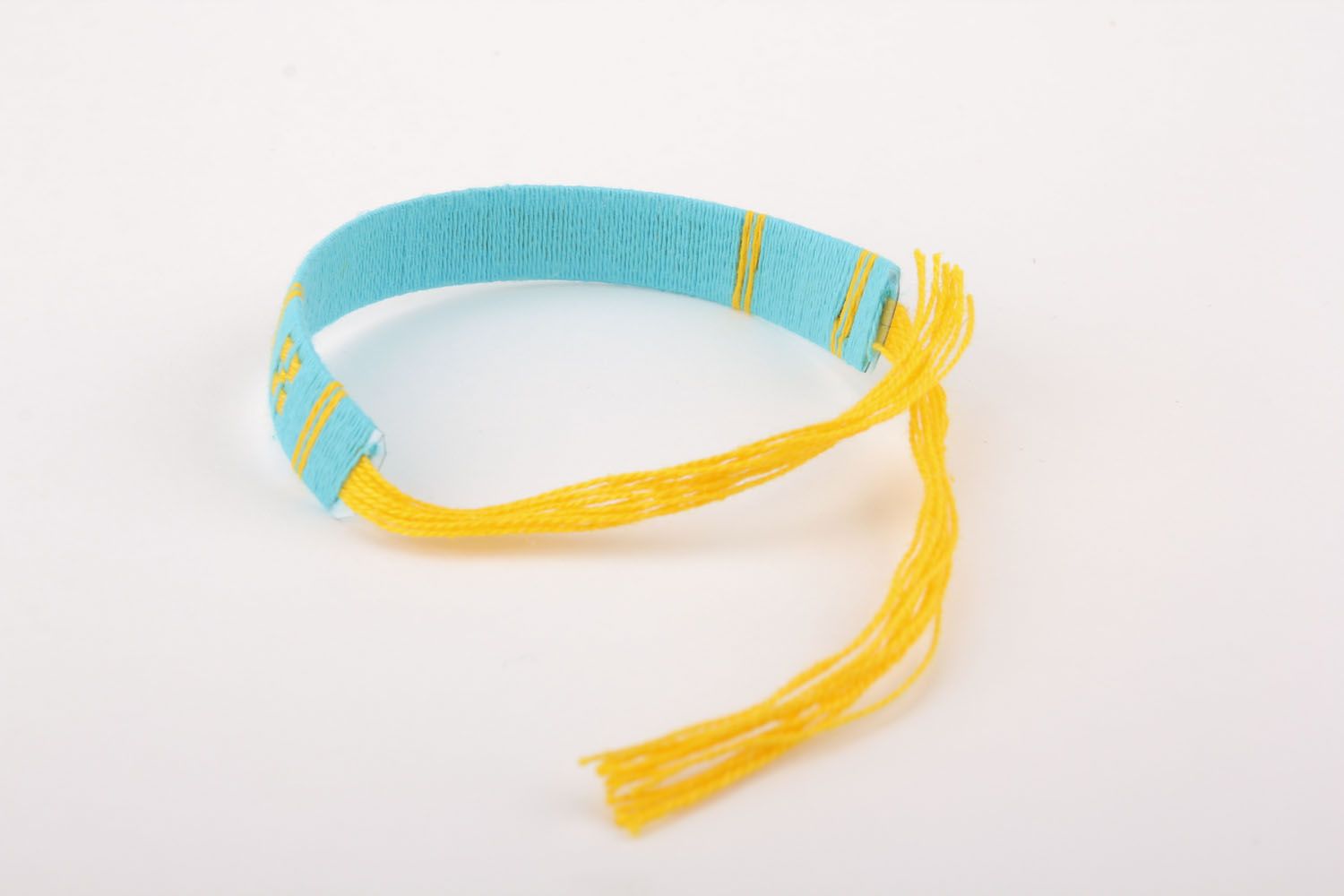 Blau-gelbes Armband foto 2