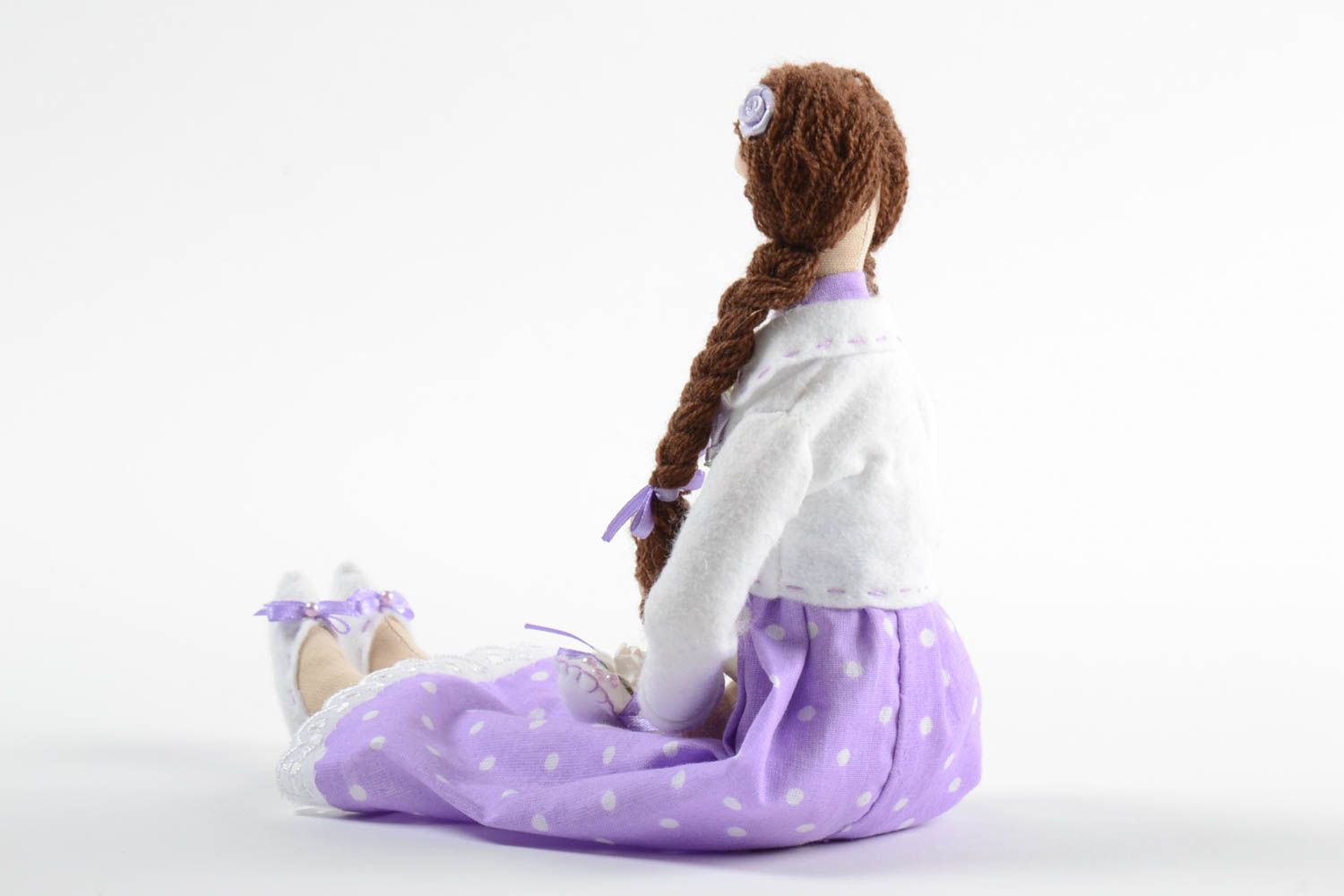 Handmade Designer Puppe schöne Dekoration Geschenk für Freundin aus Stoffen foto 4