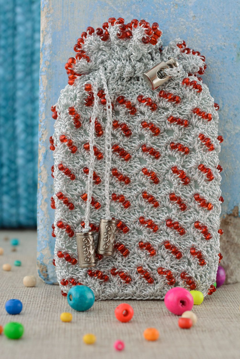 Phone case decorated with beads photo 5