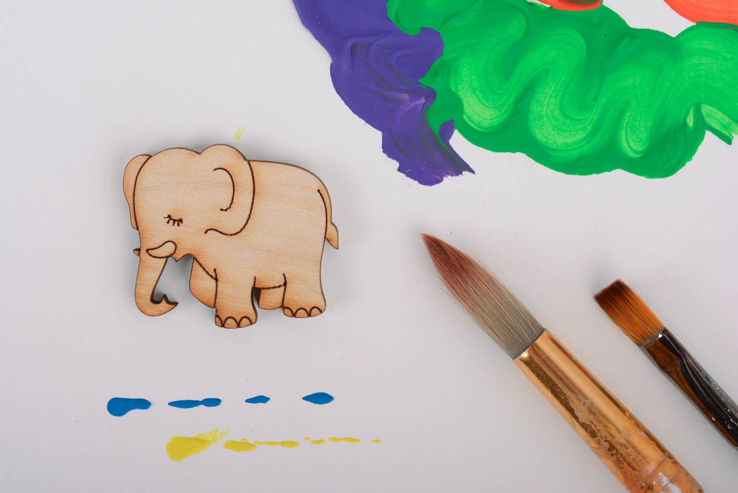 Craft blank for painting Elephant photo 1