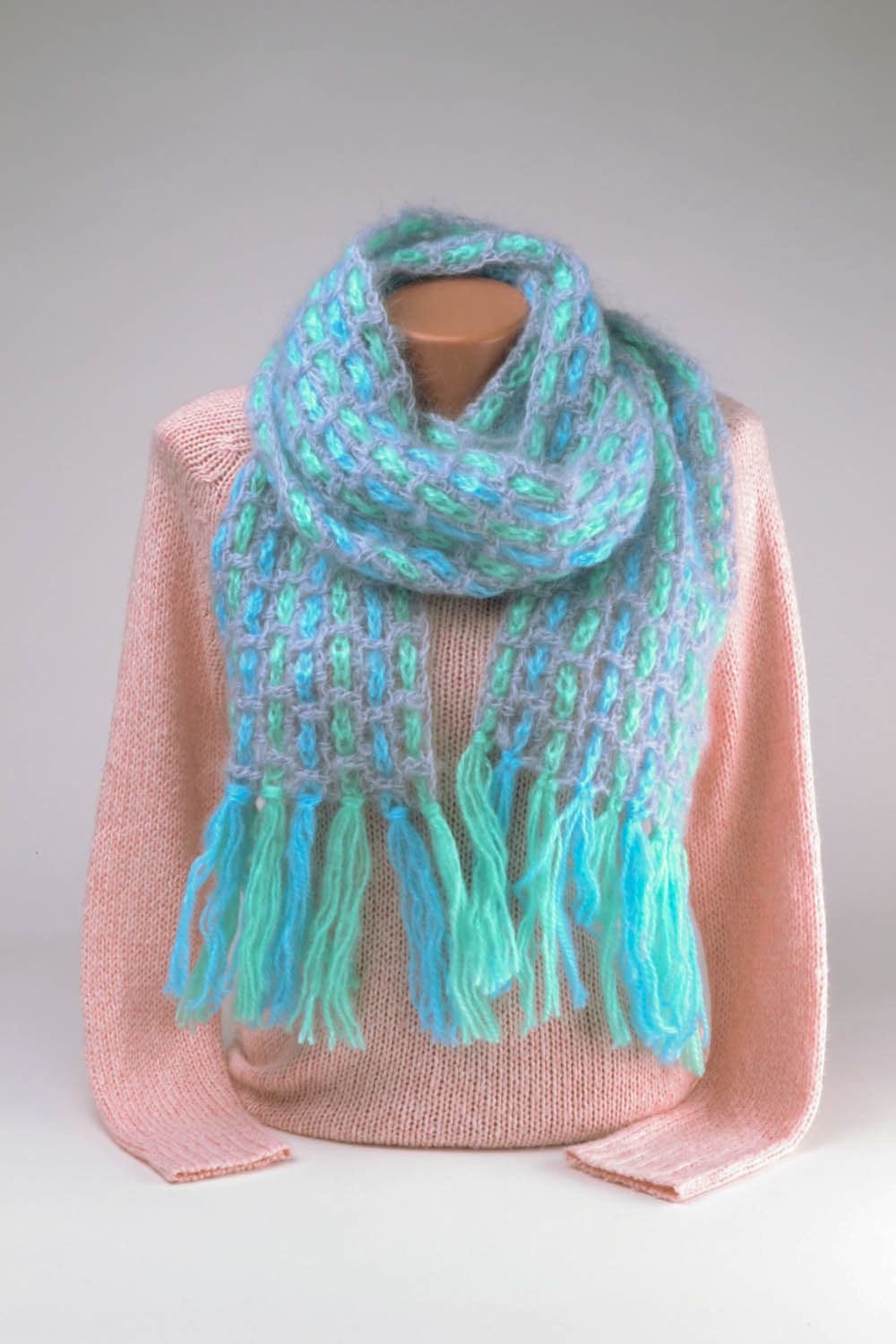Beautiful crochet scarf photo 1