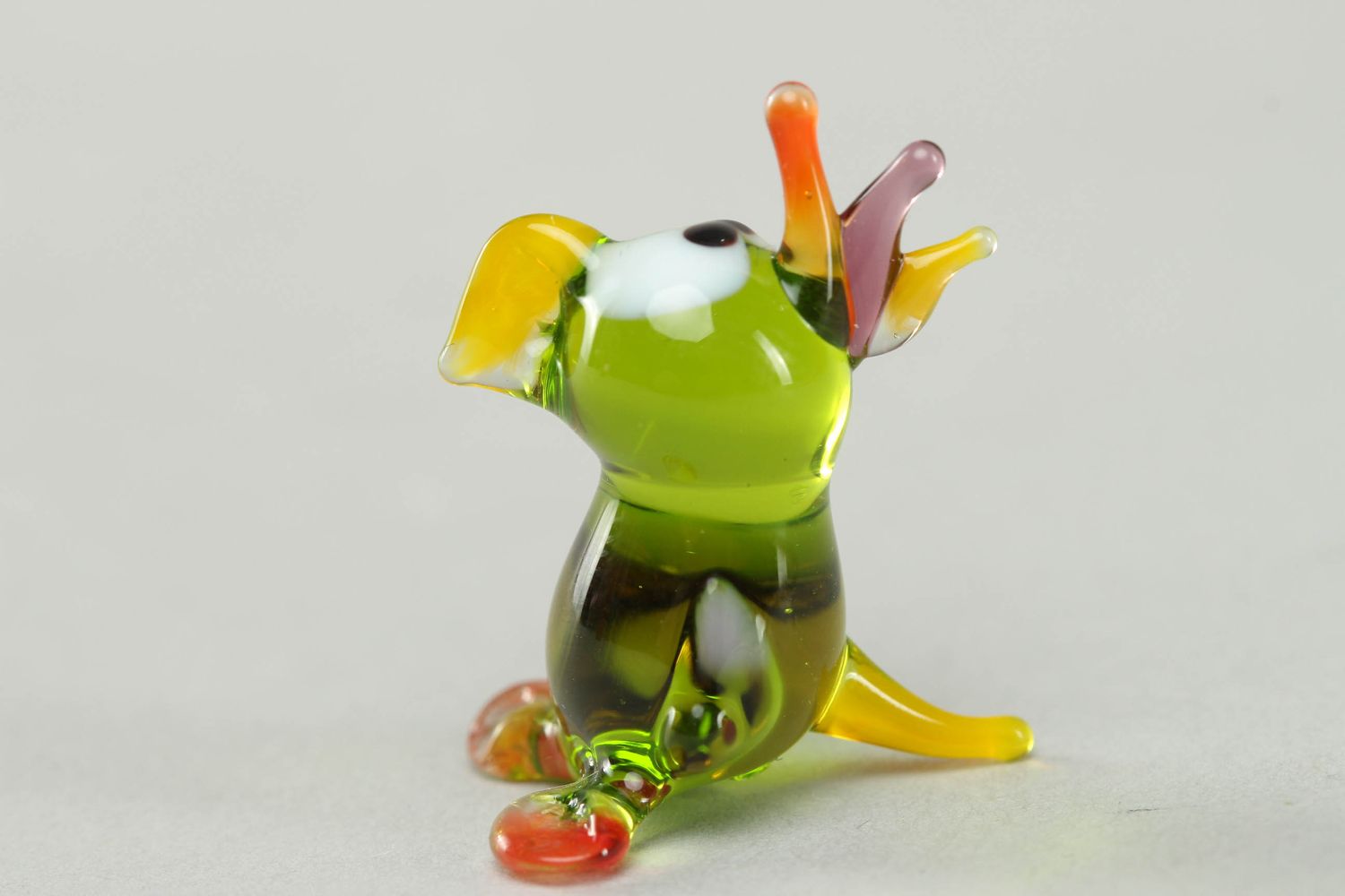 Figurine en verre faite main Perroquet photo 2