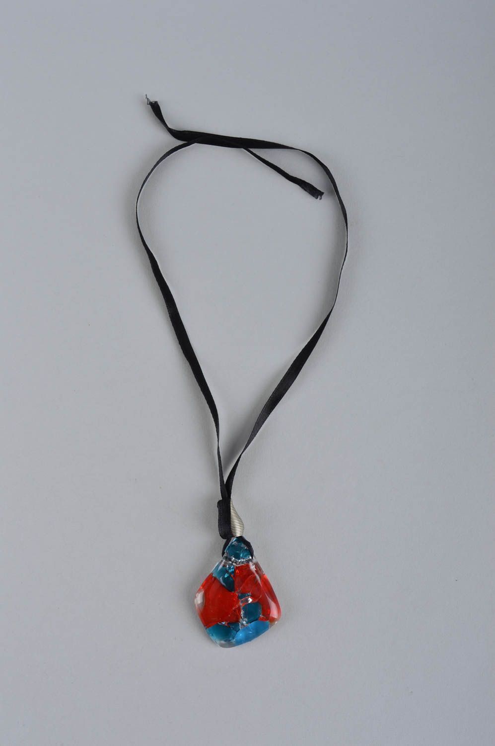 Handmade unusual glass pendant female cute accessory elegant jewelry for gift photo 5