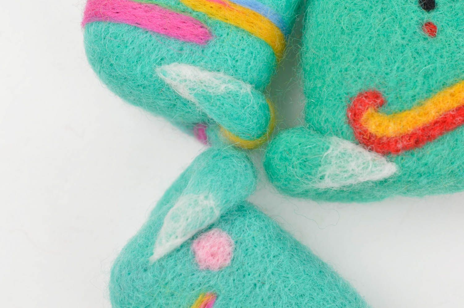 Handmade woolen toys stylish set of textile toys cute designer toys for kids photo 5