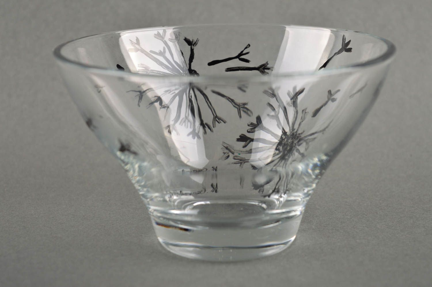 Deko Glasschale handmade Designer Geschirr Schale Glas Tisch Deko klein foto 3