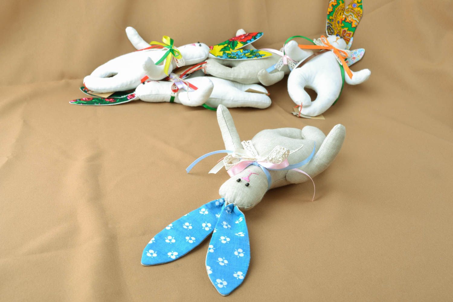 Handmade toy hare photo 5