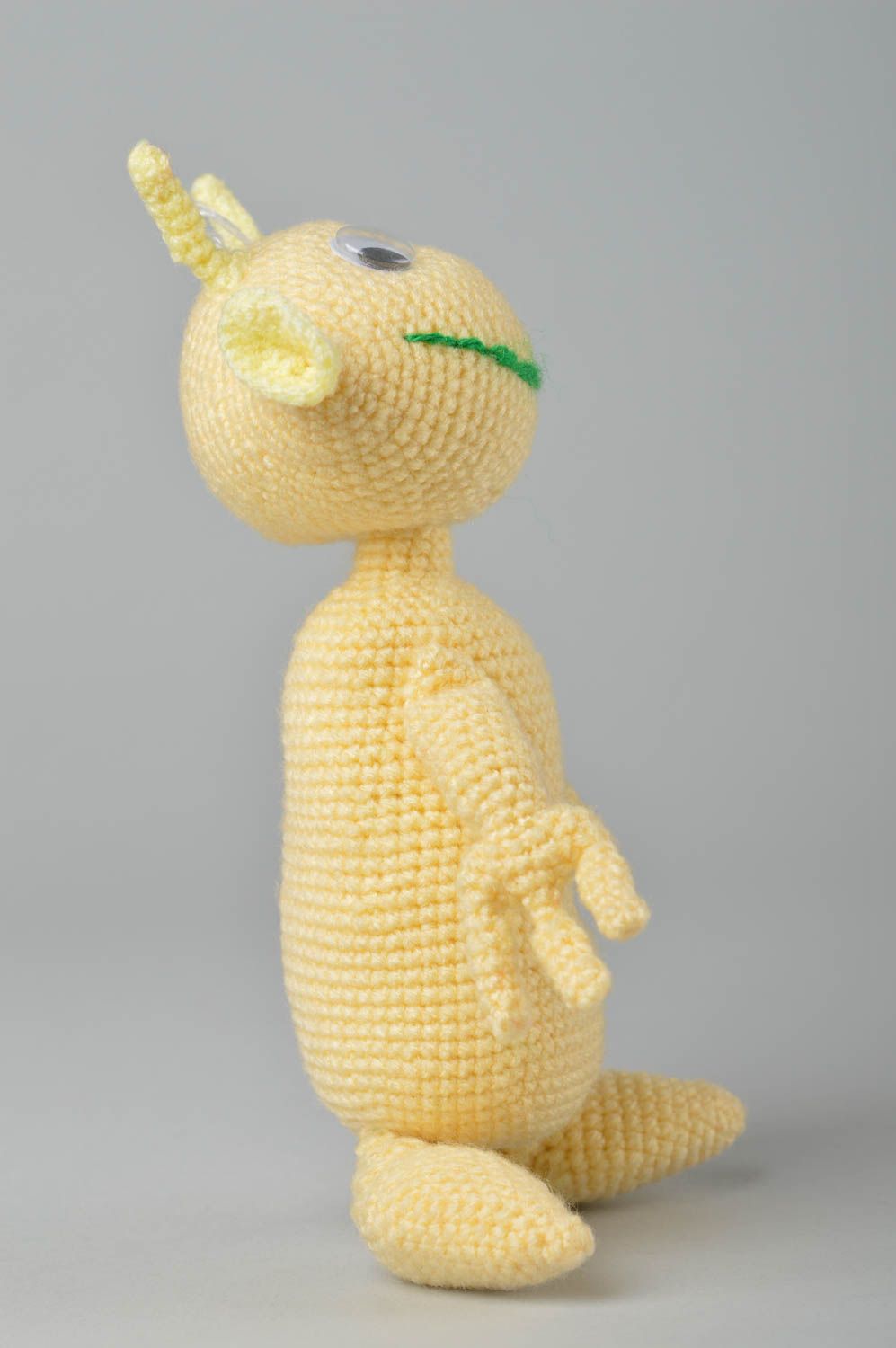 Peluche extraterrestre Jouet fait main tricoté au crochet Cadeau enfant photo 3