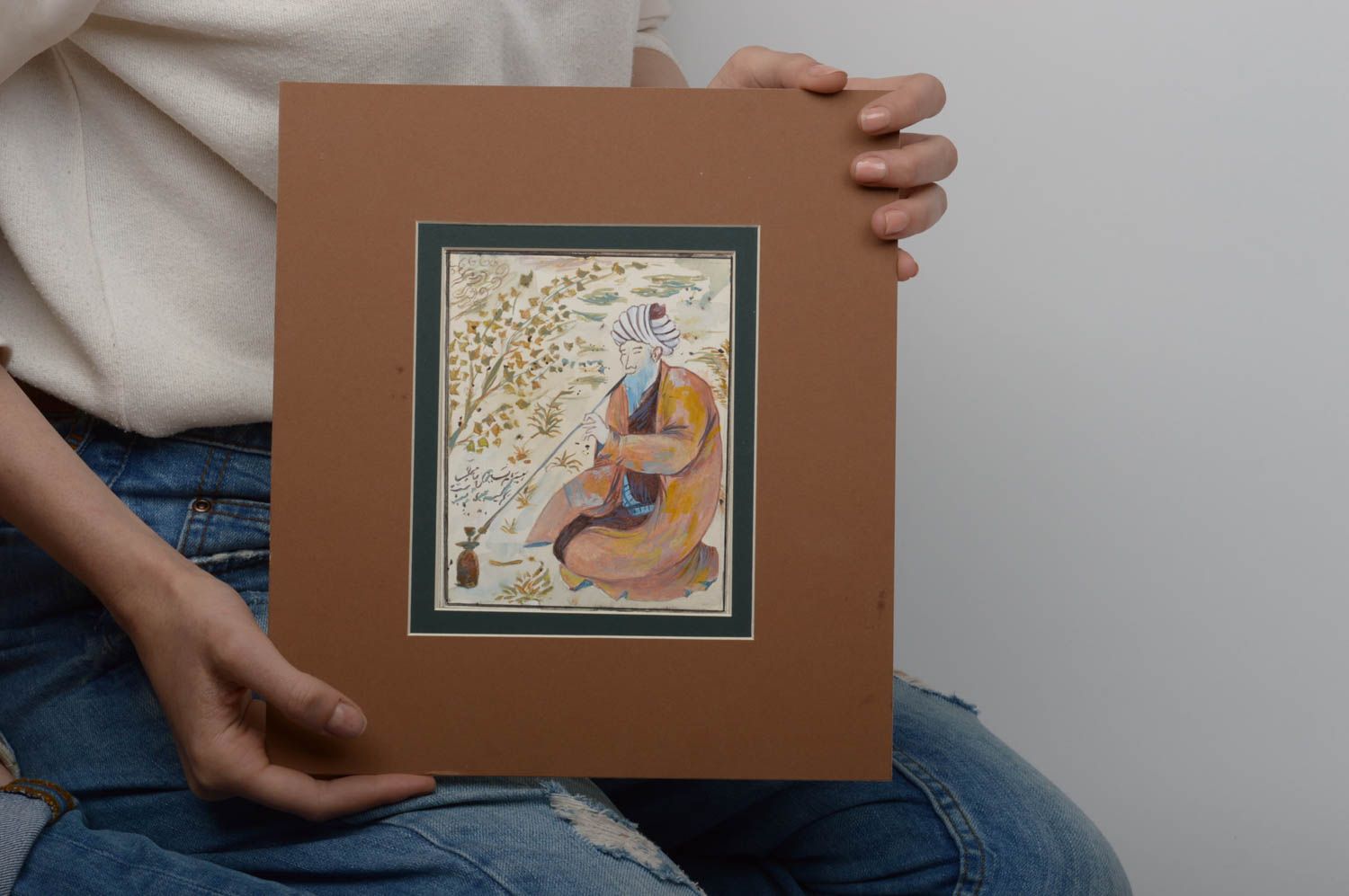 Handmade home decor modern painting contemporary art wall decor unique gifts photo 2