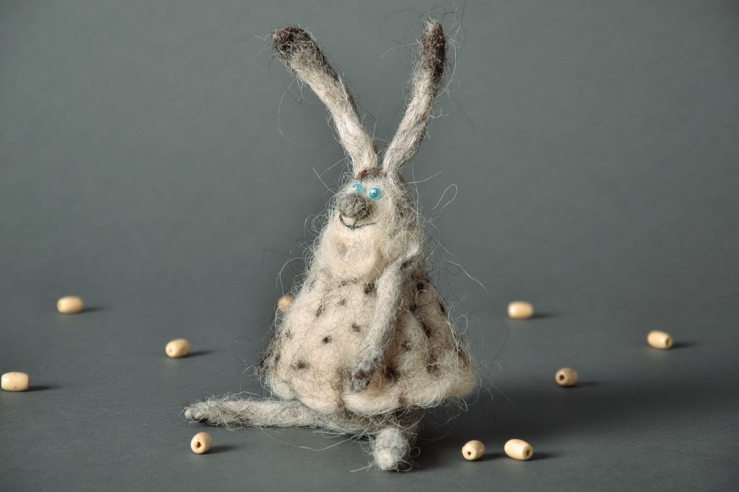 Felted woolen toy Bunny photo 2