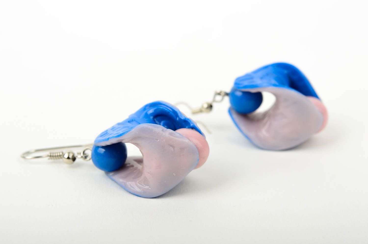 Handmade jewelry polymer clay dangling earrings cute earrings gifts for girls photo 3