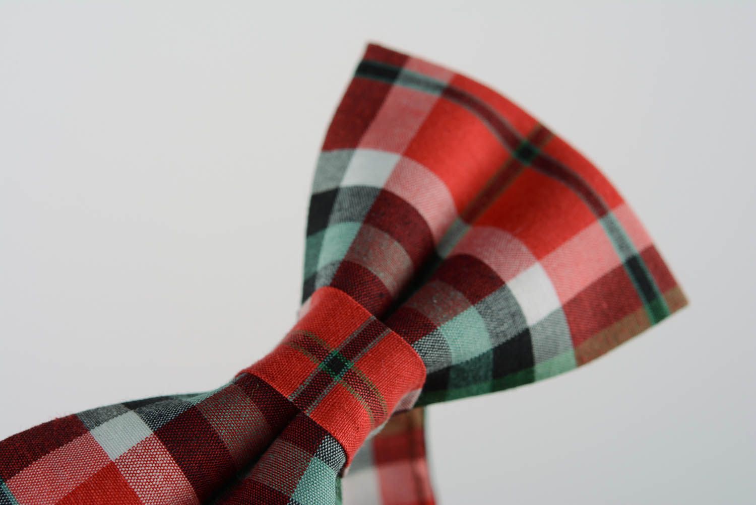 Coloured checked bow tie  photo 4