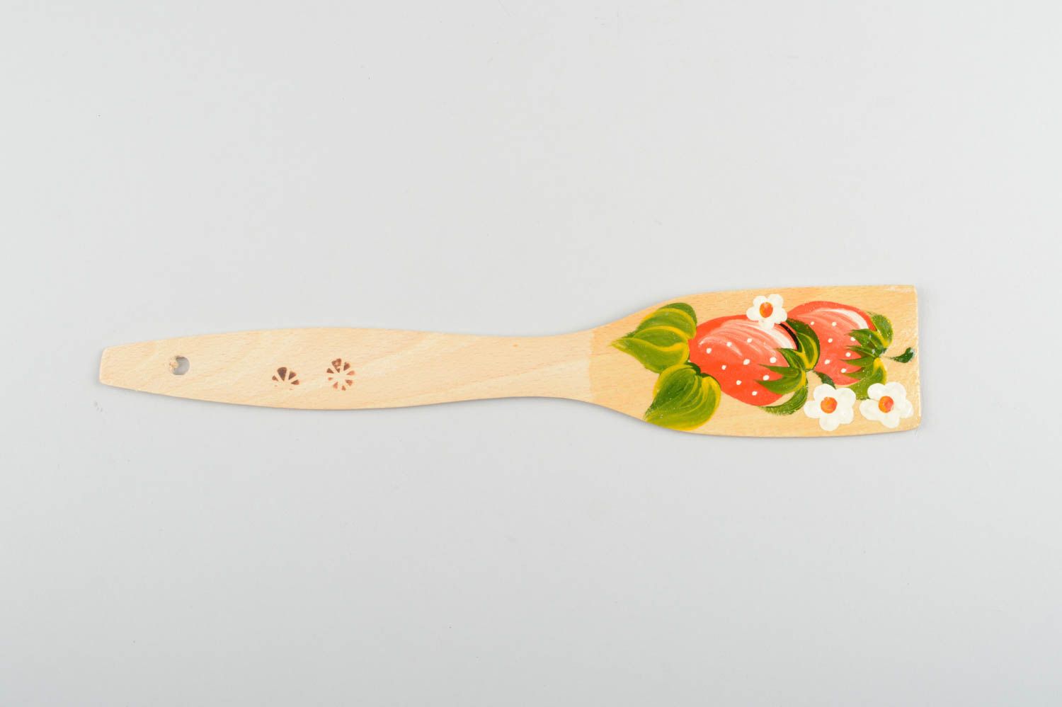 Cuchara espátula de madera hecha a mano utensilio de cocina regalo original foto 5