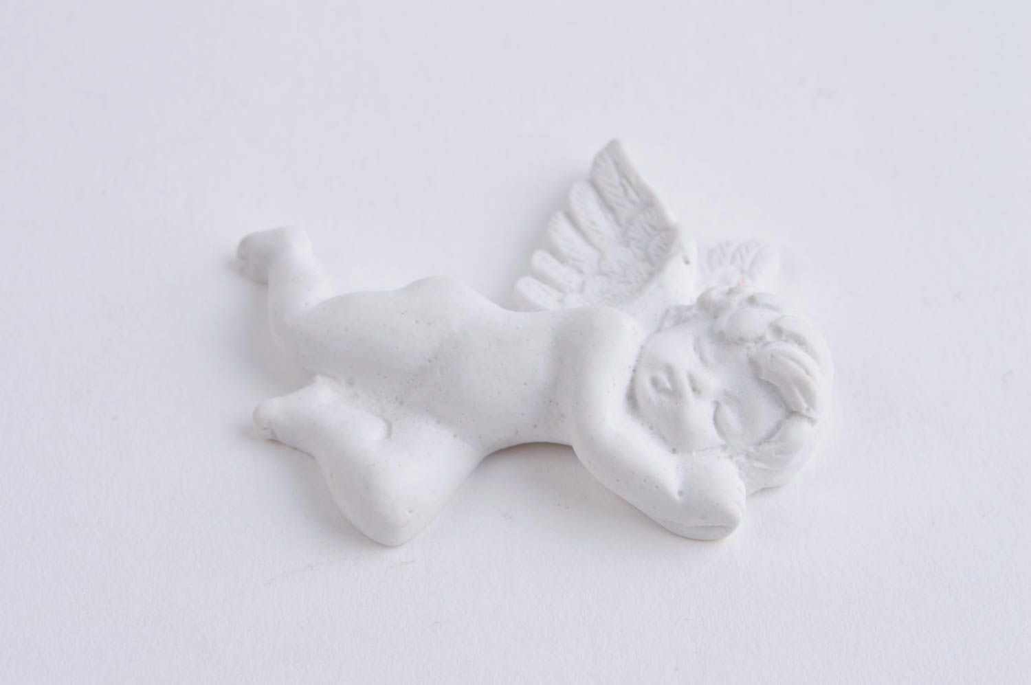 Figurine à peindre Ange décoratif fait main petit de plâtre Déco maison photo 2