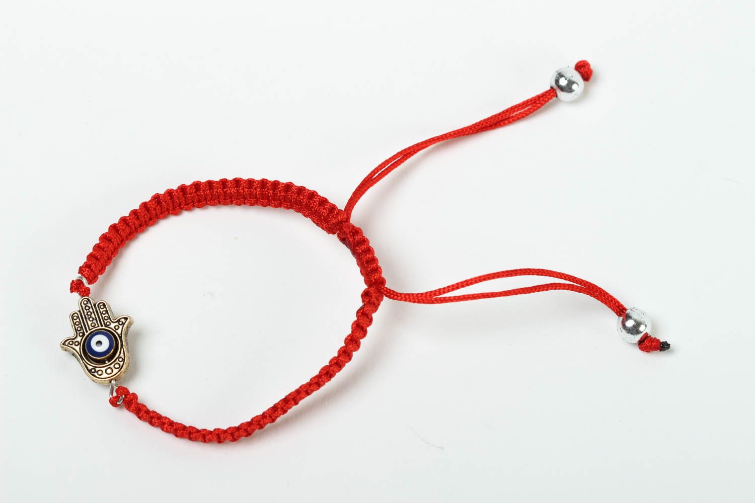 Bracciale di fili fatto a mano accessorio originale braccialetto alla moda
 foto 2