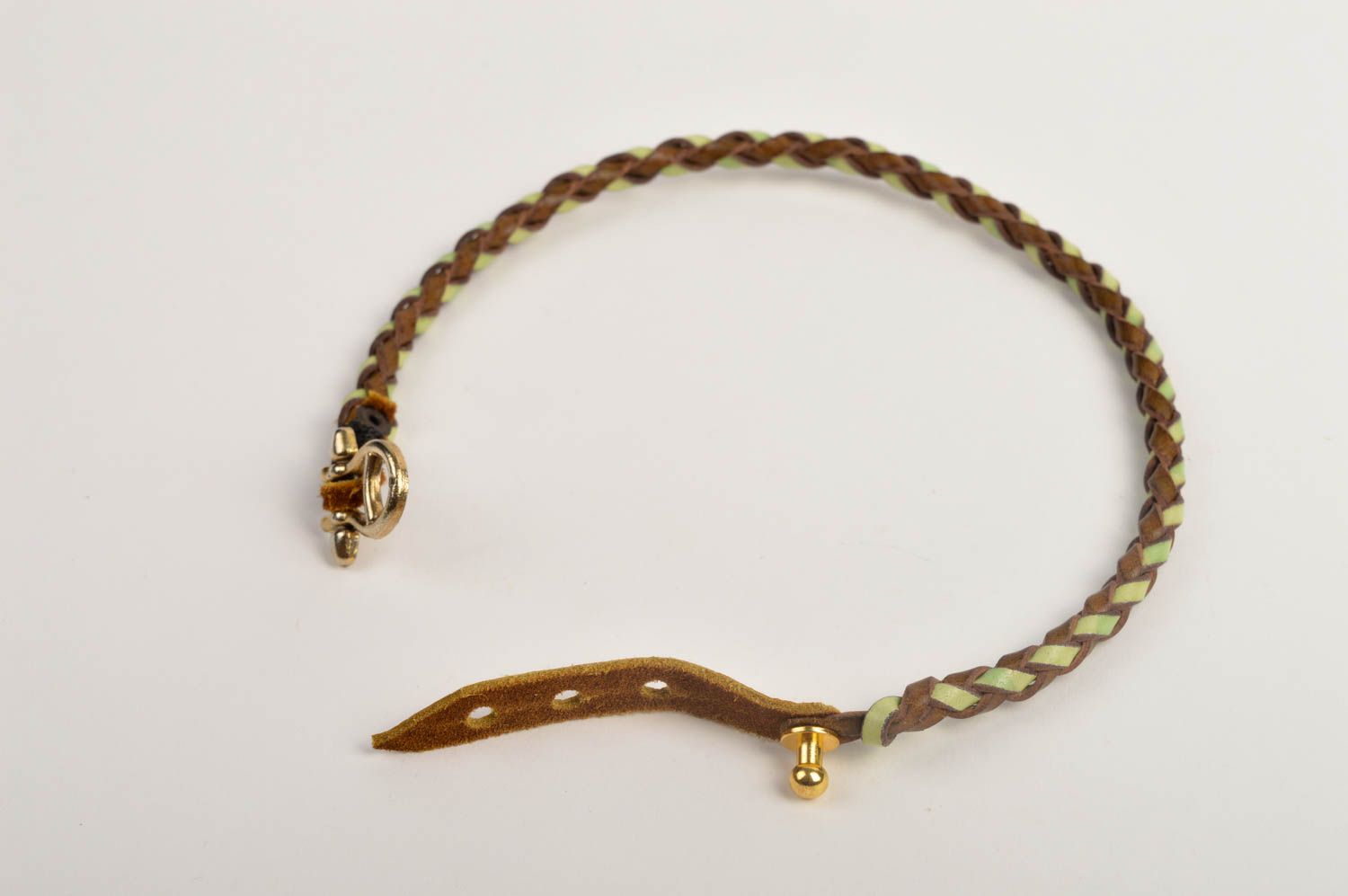 Handmade bracelet designer accessory for girls gift ideas leather jewelry photo 3
