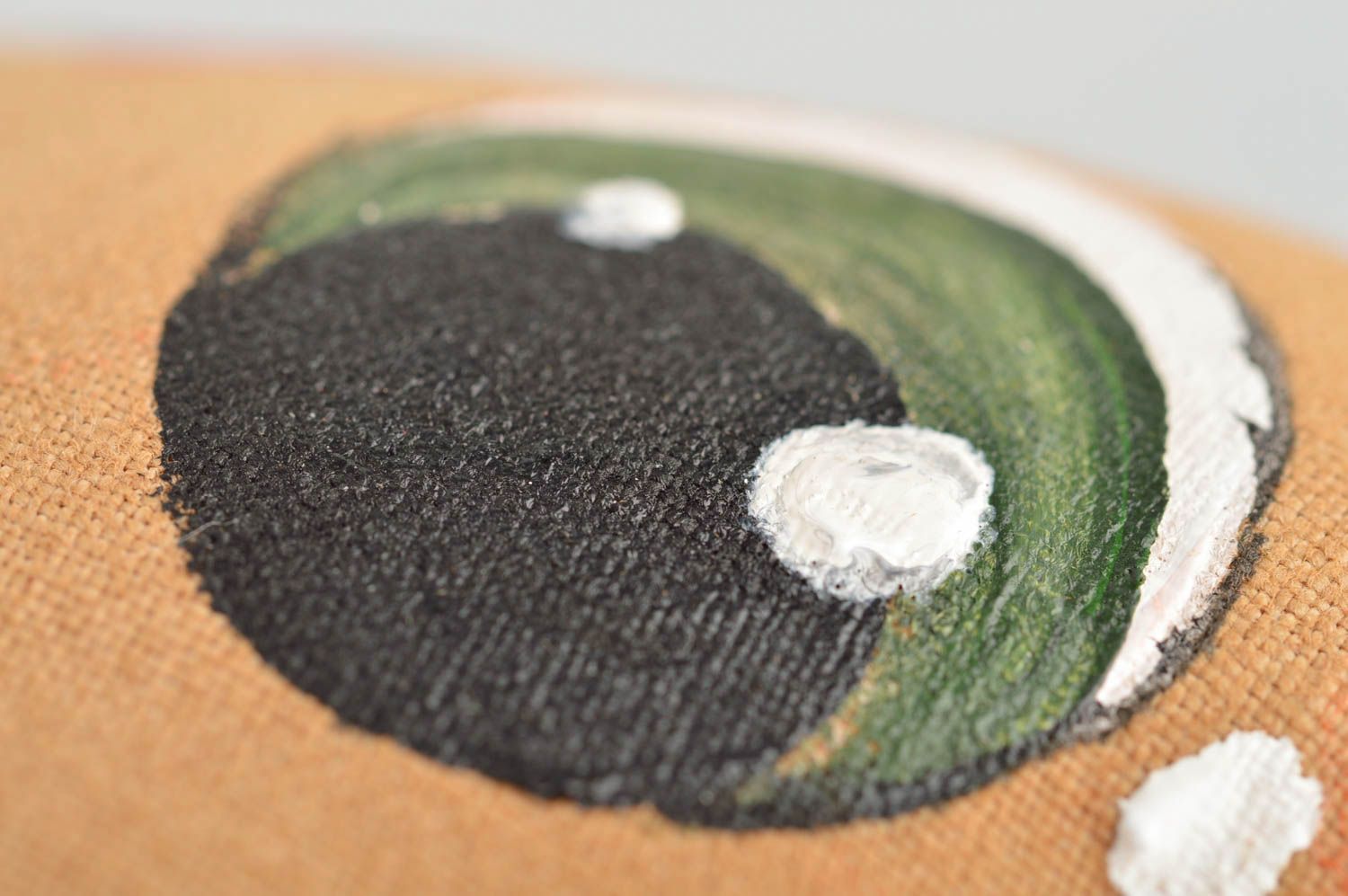 Schönes Textil Kuscheltier Kater aus Baumwolle handmade Schmuck für Interieur  foto 5