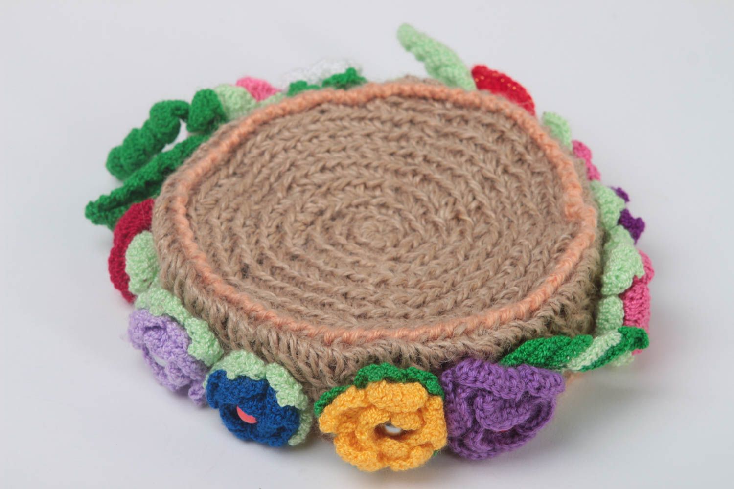 Handmade basket crochet basket decor ideas beautiful basket for decoration  photo 4