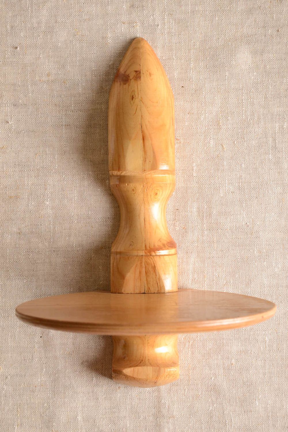 Мебель из дерева ручной работы полка на стену предмет интерьера светлая фото 1