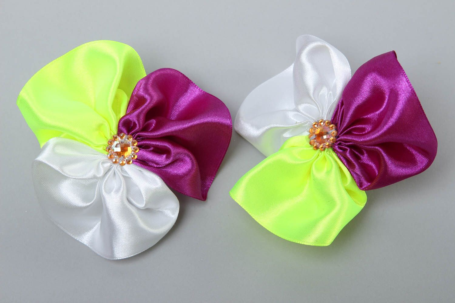Handmade hair ties flower hair accessories gifts for girls hair decorations photo 2