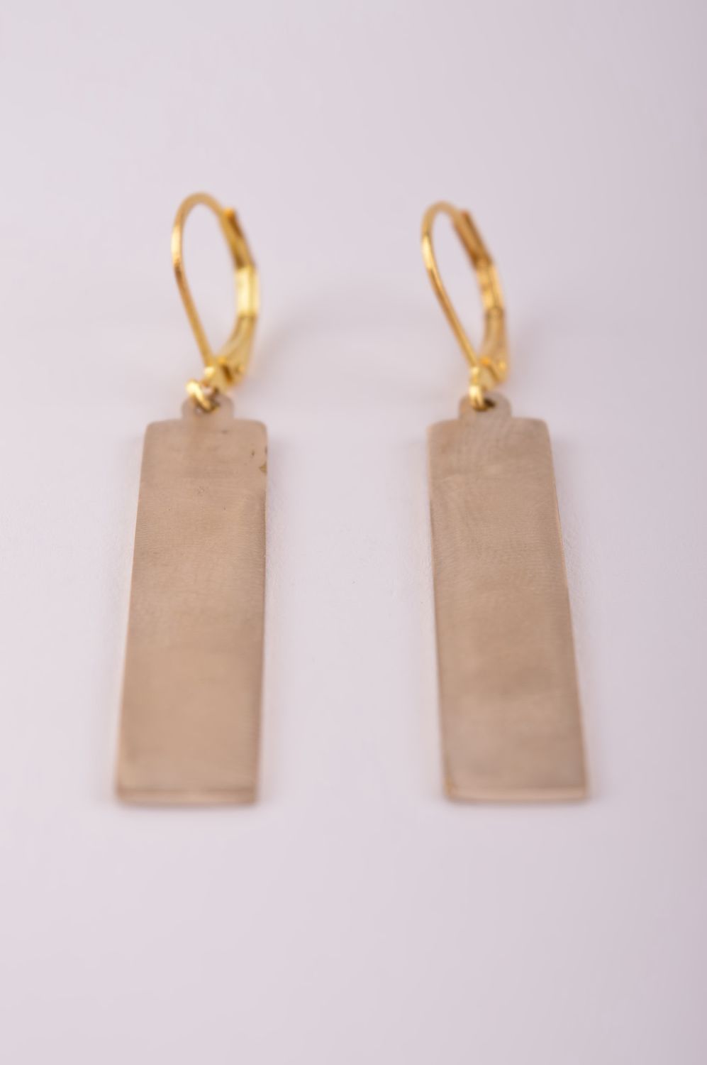 Украшение из латуни handmade серьги из натуральных камней модные серьги длинные фото 4