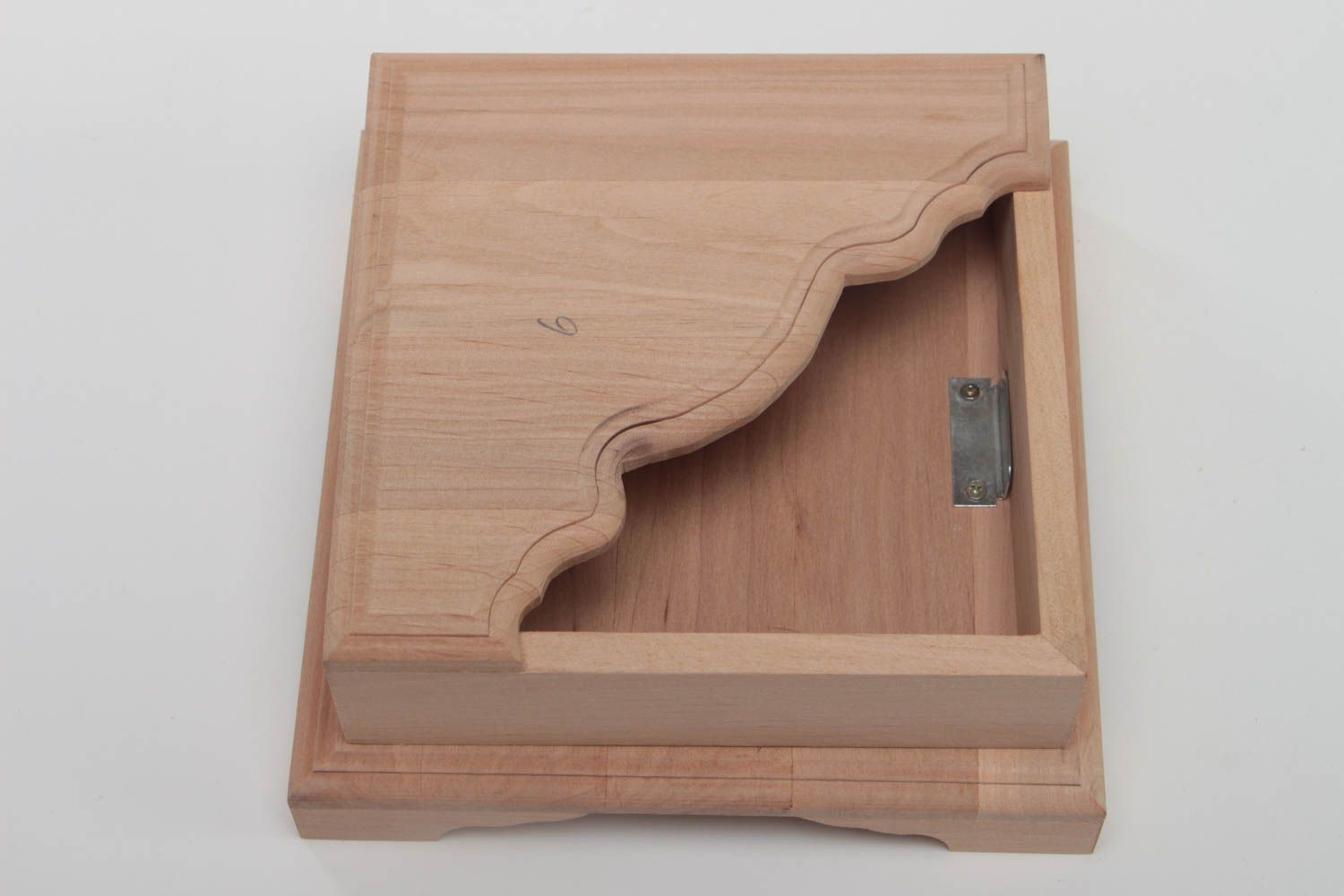 Holz Serviettenhalter Rohling originell handmade zum Bemalen oder Decoupage foto 2
