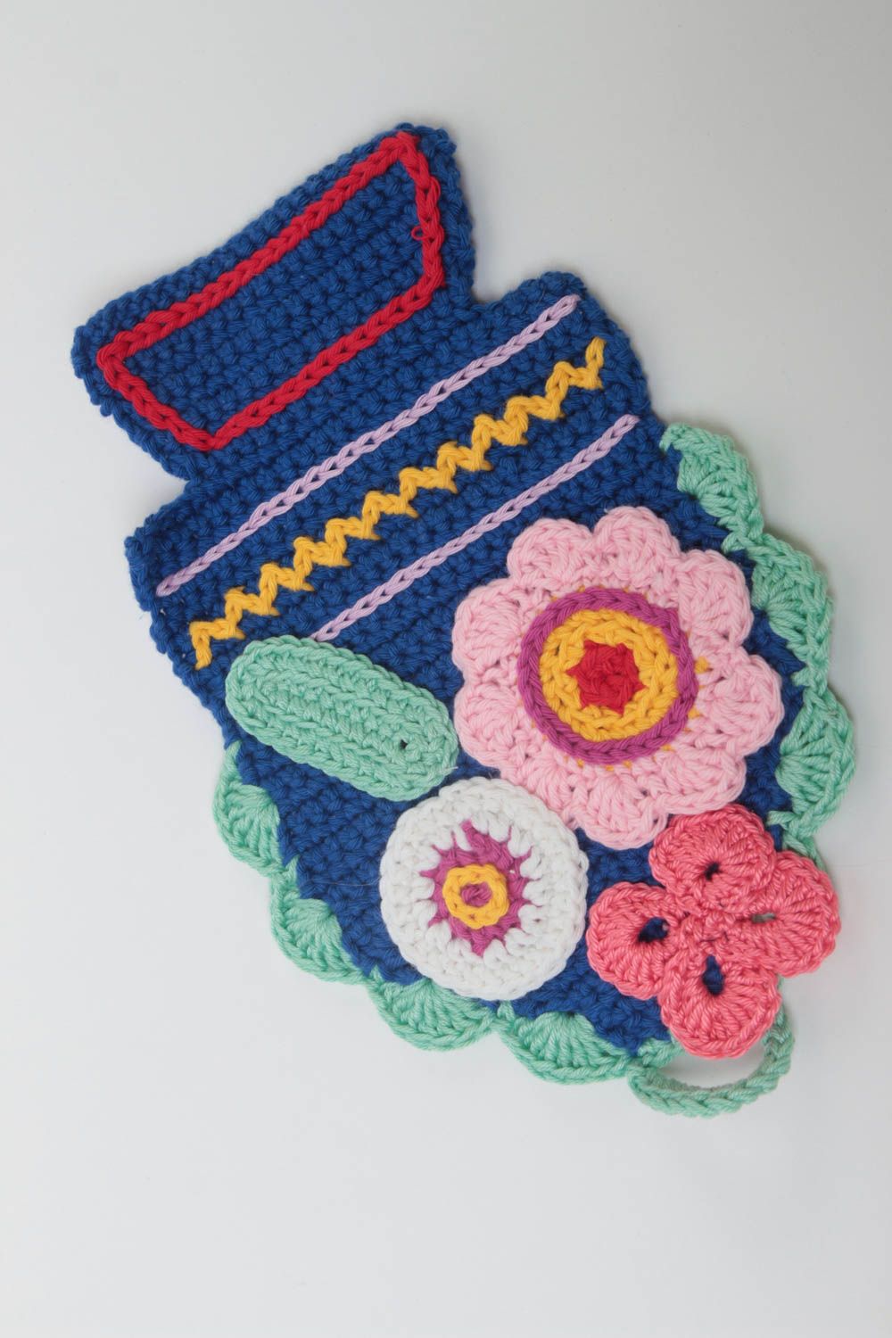 Manique cuisine faite main Accessoire cuisine tricotée au crochet Cadeau femme photo 2