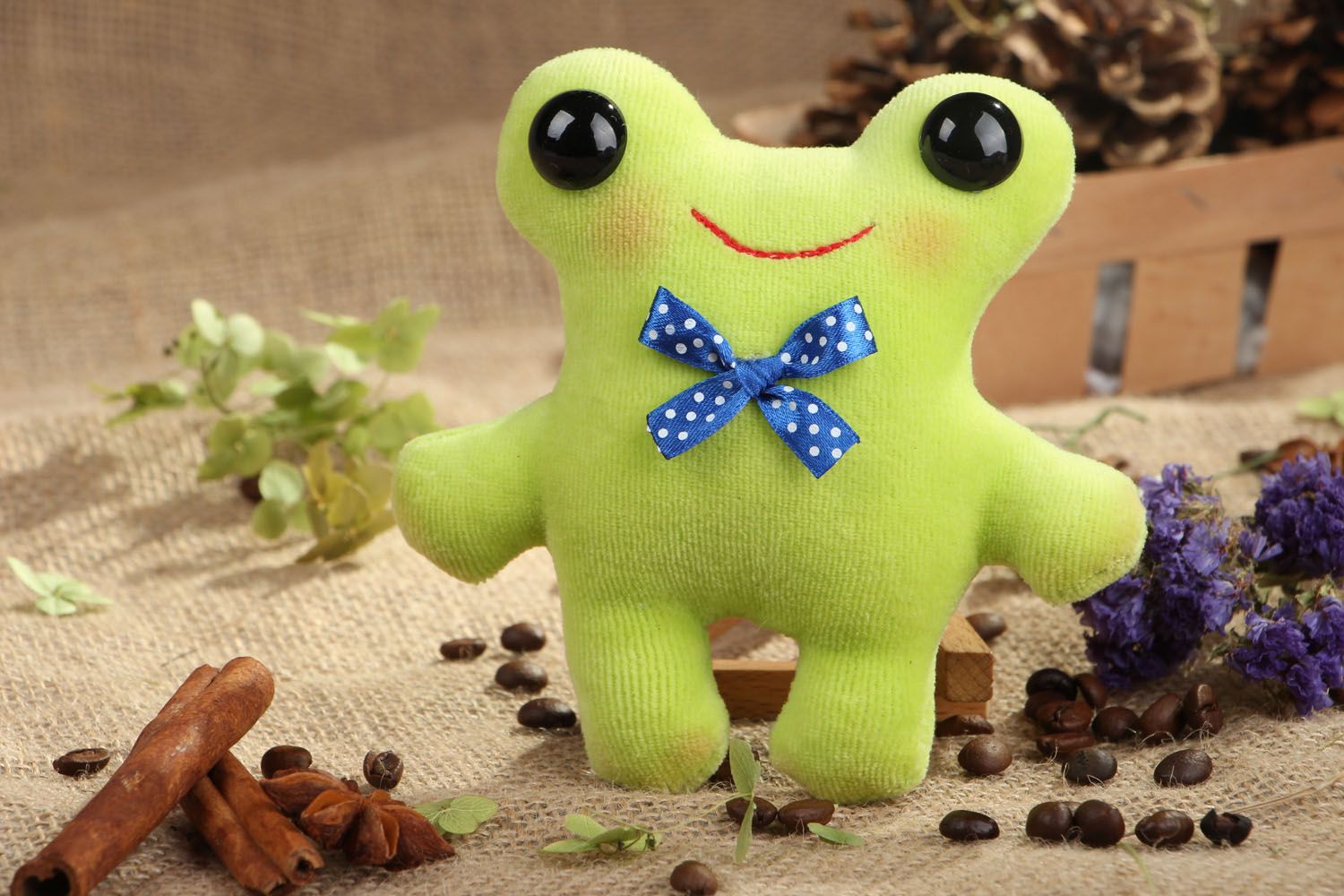 Soft fabric toy Frog photo 5