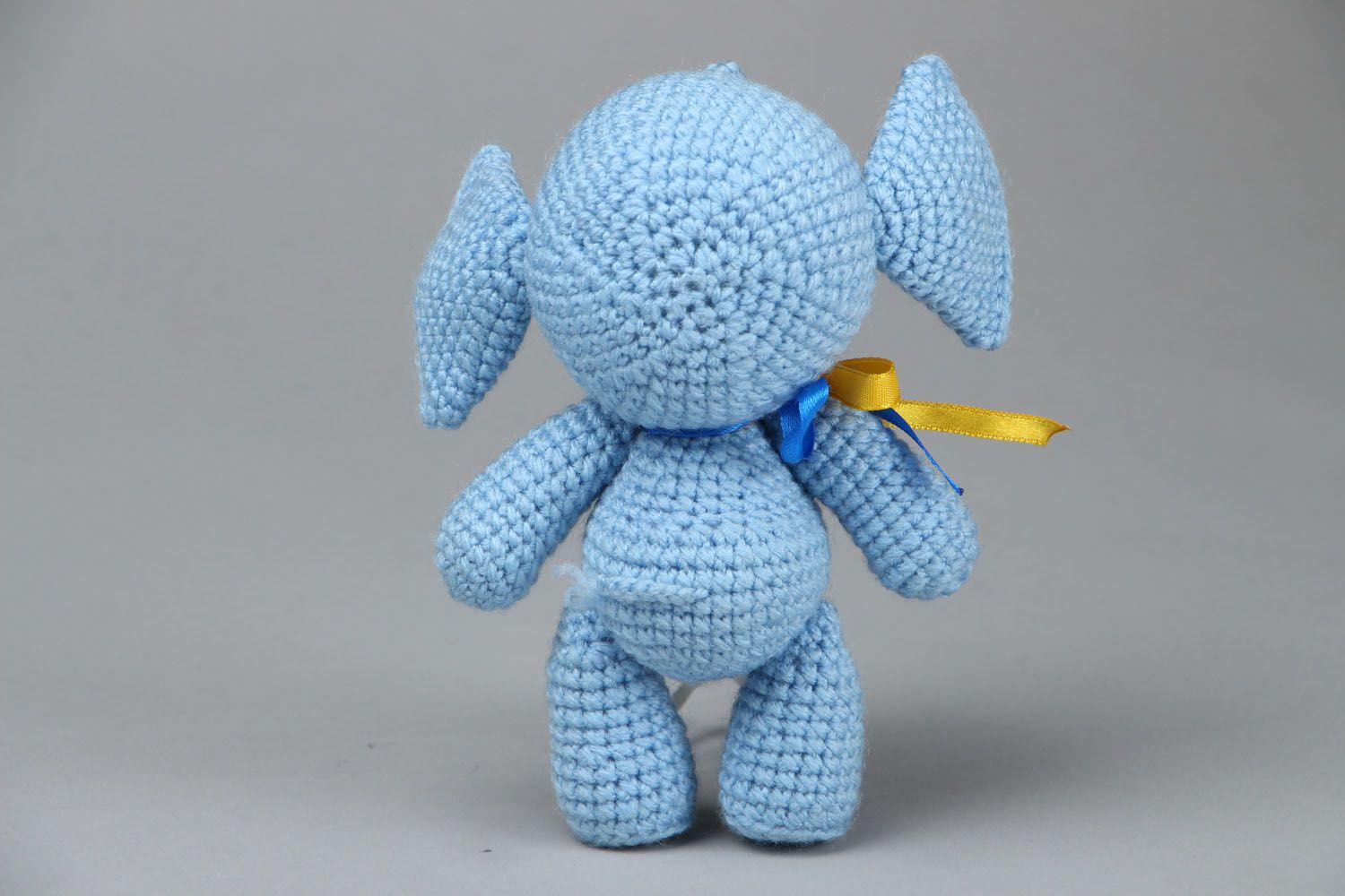 Авторская мягкая игрушка Голубой слон фото 3